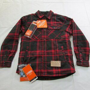 Mobile Warming Men's SM Flannel Heated Jacket Shacket Bluetooth Controlled Black